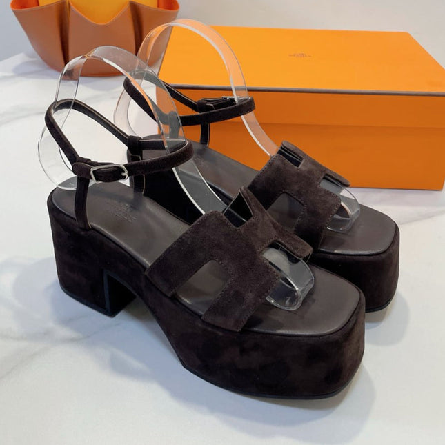 JAM 30 SANDAL IN CAROB BROWN SUEDE