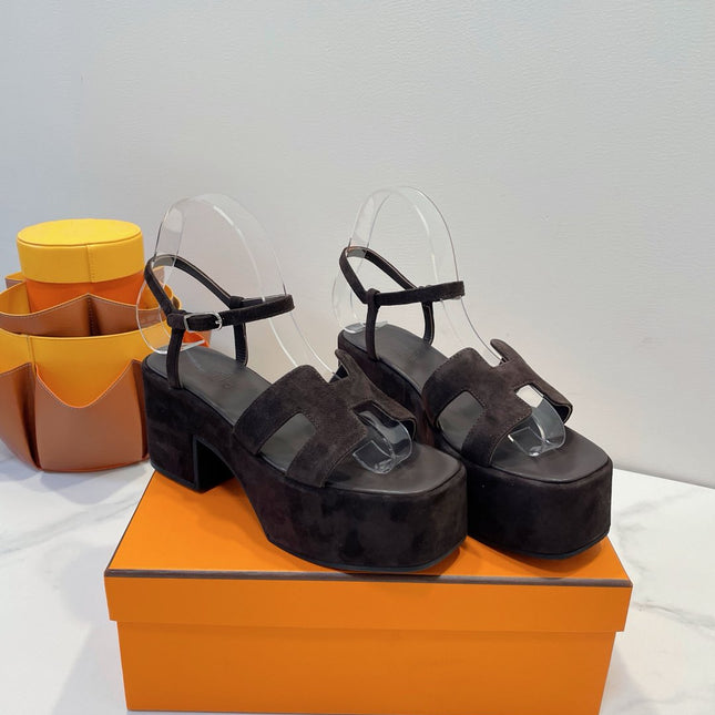 JAM 30 SANDAL IN CAROB BROWN SUEDE