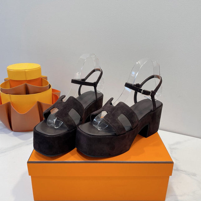 JAM 30 SANDAL IN CAROB BROWN SUEDE