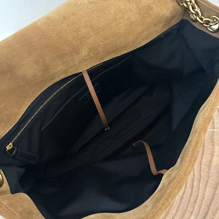 JAMIE 43 LARGE SUEDE CARAMEL BROWN