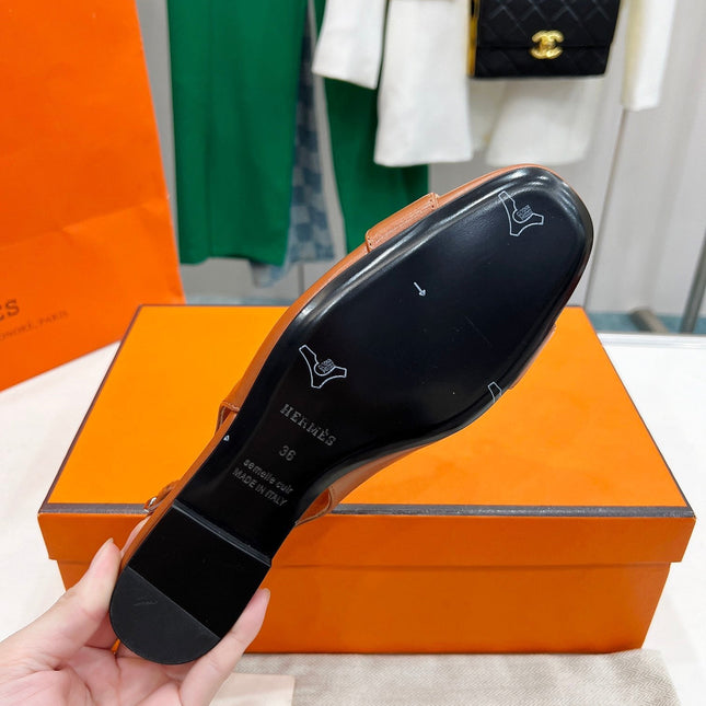 INNOCENTE SLINGBACK CARAMEL CALFSKIN
