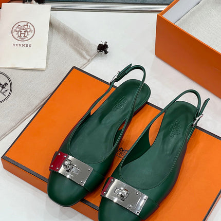 INNOCENTE SLINGBACK CASTLETON GREEN CALKSIN