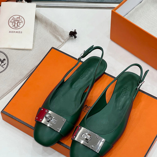 INNOCENTE SLINGBACK CASTLETON GREEN CALKSIN