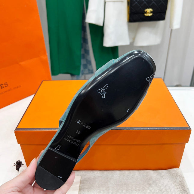 INNOCENTE SLINGBACK TEAL SUEDE