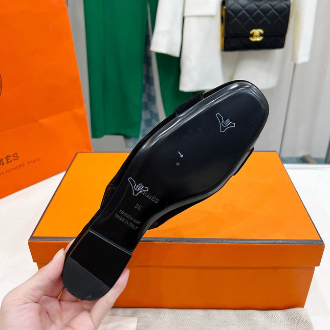 INNOCENTE SLINGBACK BLACK SUEDE