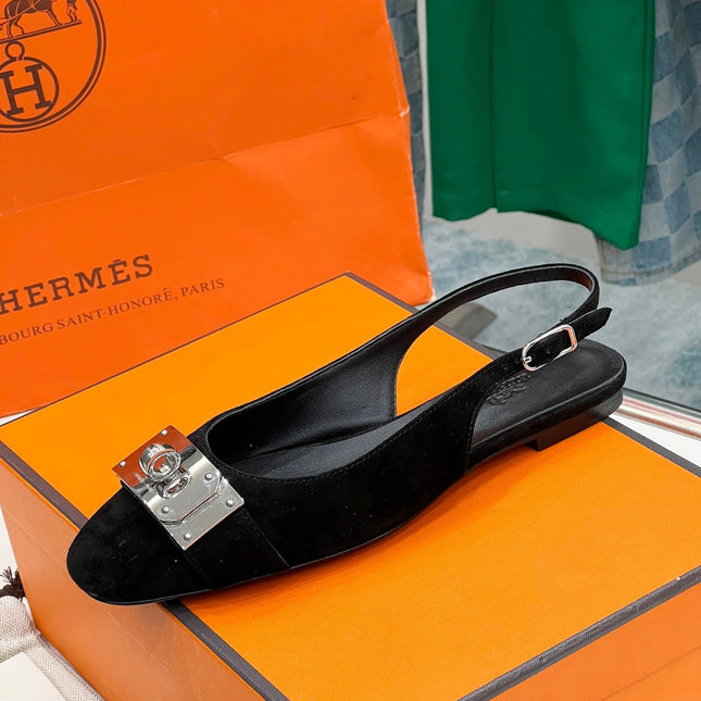 INNOCENTE SLINGBACK BLACK SUEDE