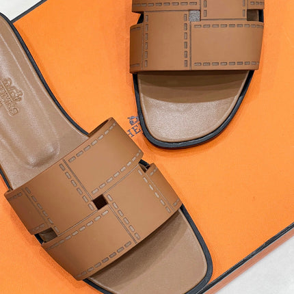 IDIOMA SANDAL IN BRONZE BROWN CALFSKIN