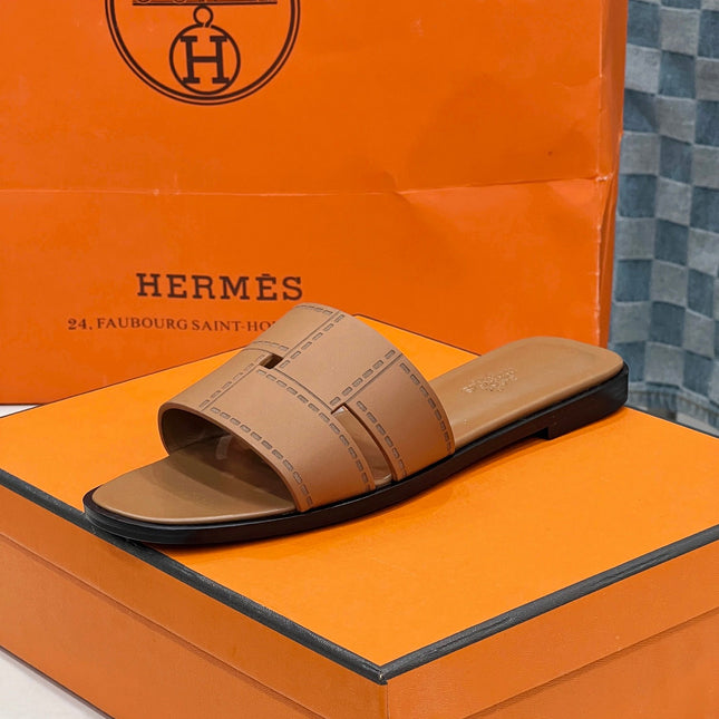 IDIOMA SANDAL IN BRONZE BROWN CALFSKIN