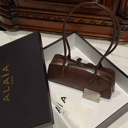 LE TECKEL MEDIUM BAG 33 IN QUINCY BROWN GOATSKIN