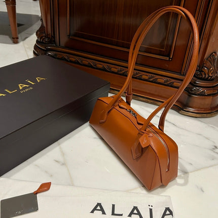 LE TECKEL MEDIUM BAG 33 IN BRONZE ORANGE GOATSKIN