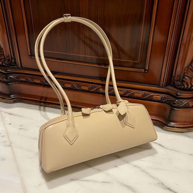 LE TECKEL MEDIUM BAG 33 IN EGG NOG GOATSKIN