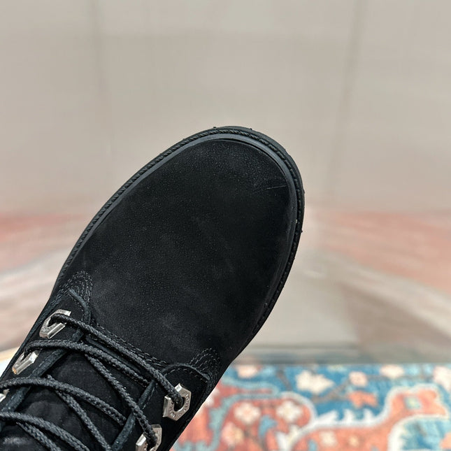 LV X TIMBERLAND ANKLE BOOT IN BLACK SUEDE