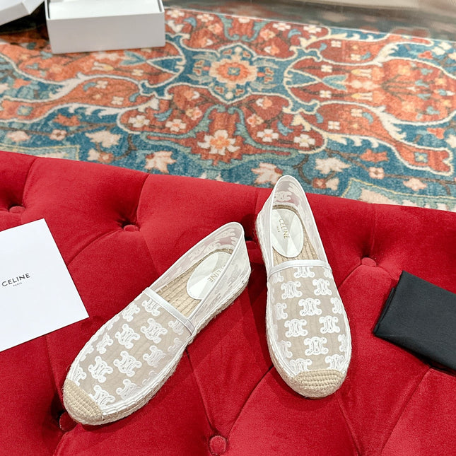 ESPADRILLES IN WHITE MESH