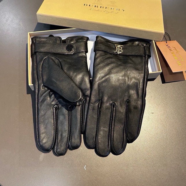 GLOVES IN BLACK LAMBSKIN WITH FLEECE LINING 440499