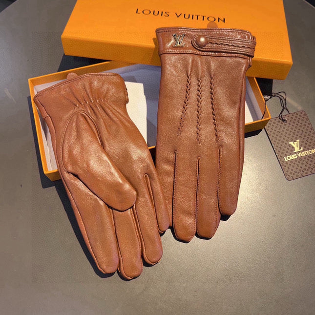 GLOVES IN BRONZE BROWN LAMBSKIN 456343
