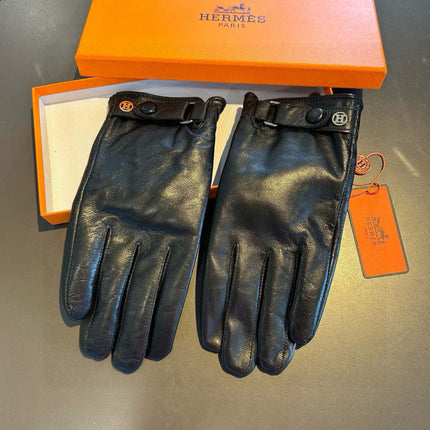 GLOVES IN BLACK LAMBSKIN 456344