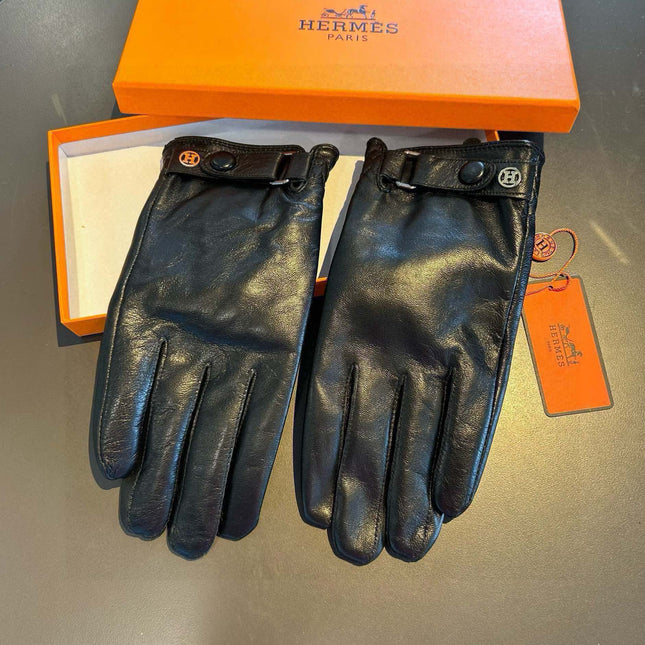 GLOVES IN BLACK LAMBSKIN 456344