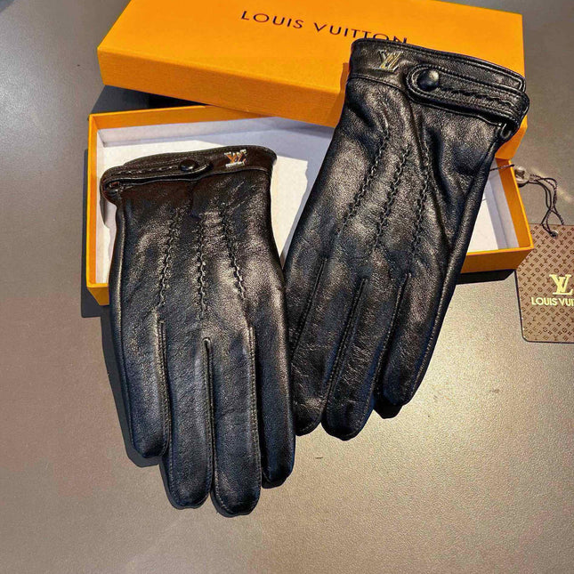 GLOVES IN BLACK LAMBSKIN 456344