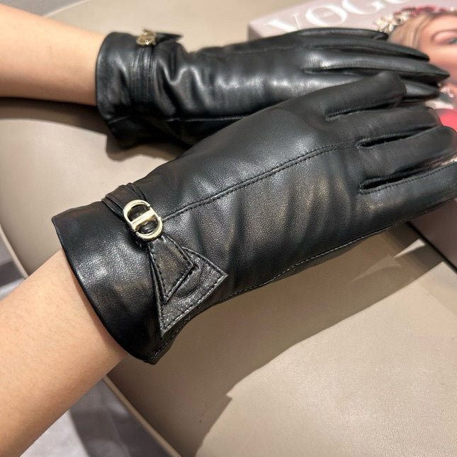 TOUCHSCREEN GLOVES IN BLACK LAMBSKIN 458584