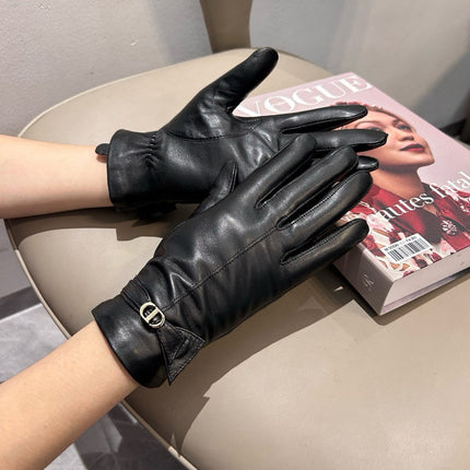 TOUCHSCREEN GLOVES IN BLACK LAMBSKIN 458584