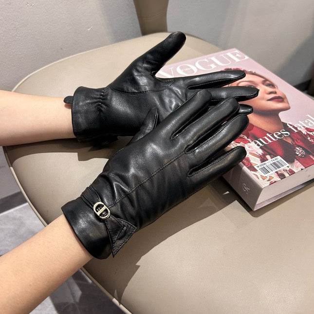 TOUCHSCREEN GLOVES IN BLACK LAMBSKIN 458584