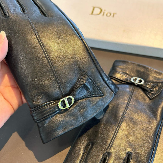 TOUCHSCREEN GLOVES IN BLACK LAMBSKIN 458584
