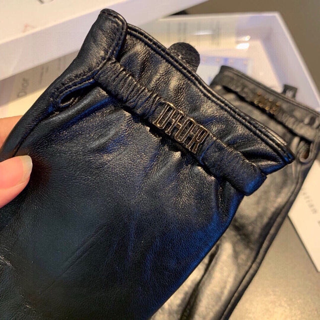 TOUCHSCREEN GLOVES IN BLACK LAMBSKIN 458586