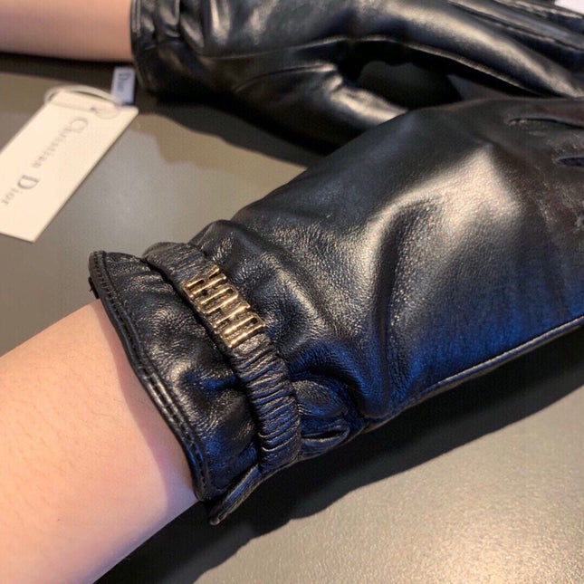 TOUCHSCREEN GLOVES IN BLACK LAMBSKIN 458586