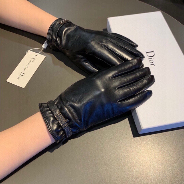 TOUCHSCREEN GLOVES IN BLACK LAMBSKIN 458586