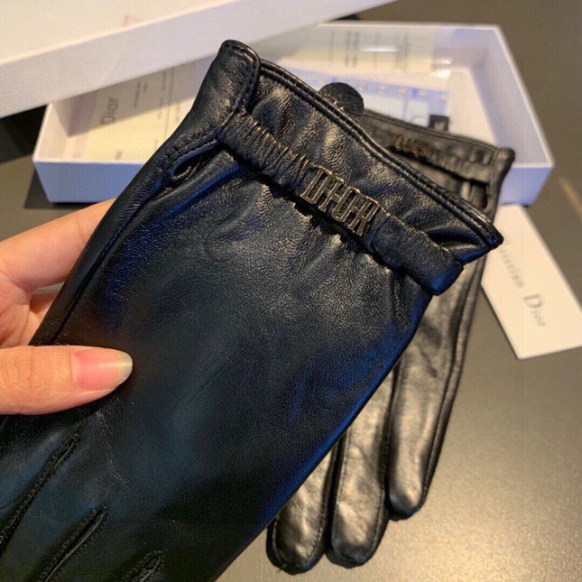 TOUCHSCREEN GLOVES IN BLACK LAMBSKIN 458586