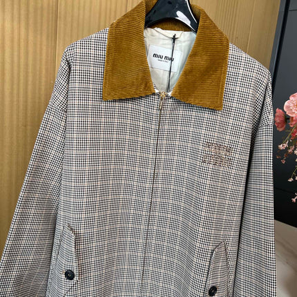 MIUMIU LAPEL COLLAR COAT STYLE 68