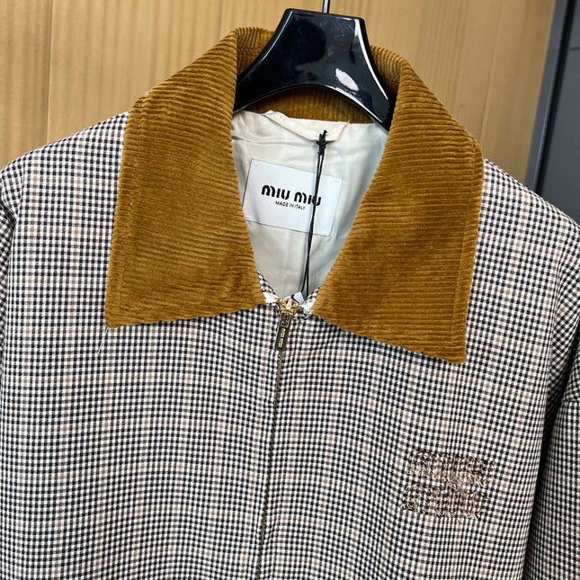 MIUMIU LAPEL COLLAR COAT STYLE 68