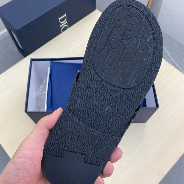 CD ALIAS SANDAL BLACK MONOGRAM CALFSKIN