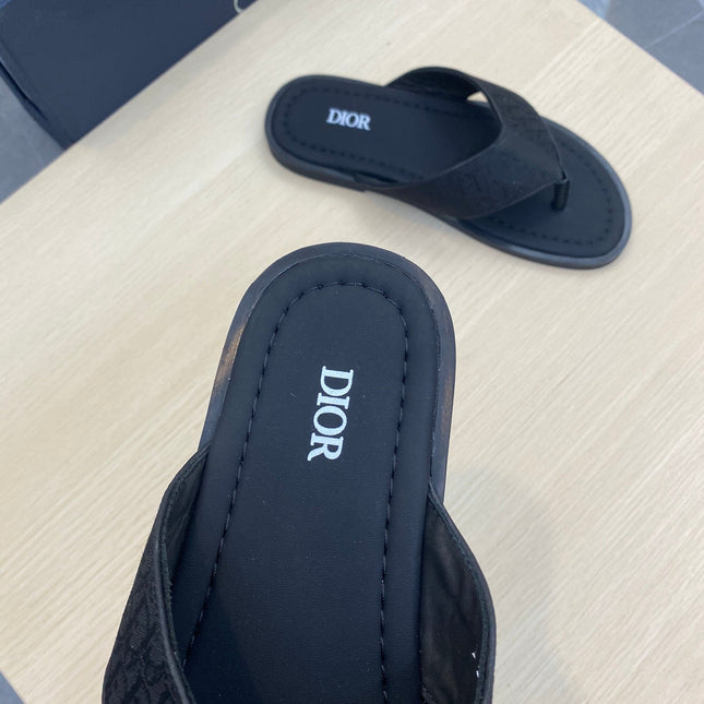CD ALIDAS FLIP-FLOPS BLACK JACQUARD
