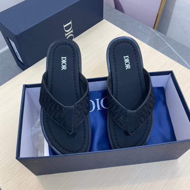 CD ALIDAS FLIP-FLOPS BLACK JACQUARD