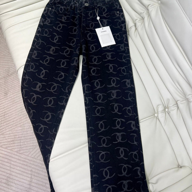 DENIM CC LOGO BLACK JEANS