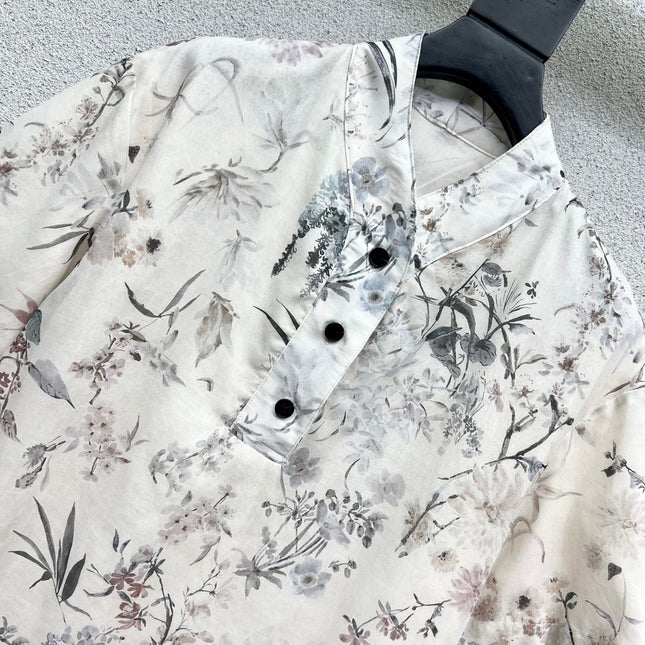 DIOR SHORT-SLEEVE RETRO DRESS 275031