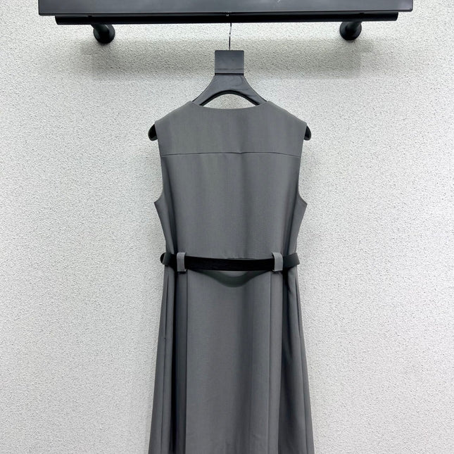 MIUMIU SLEEVELESS DRESS WITH BELT STYLE 64