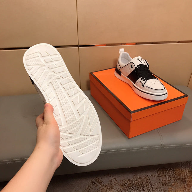 LV SKATE SNEAKERS IN WHITE MIX BLACK CALFSKIN