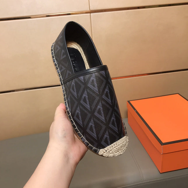 CD PARADISE ESPADRILLE LOAFER BLACK GEOMETRIC JACQUARD