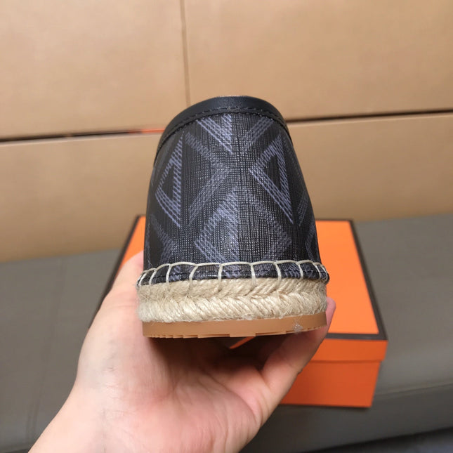 CD PARADISE ESPADRILLE LOAFER BLACK GEOMETRIC JACQUARD