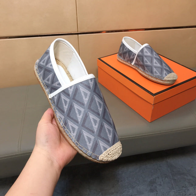 CD PARADISE ESPADRILLE LOAFER GRAY GEOMETRIC JACQUARD