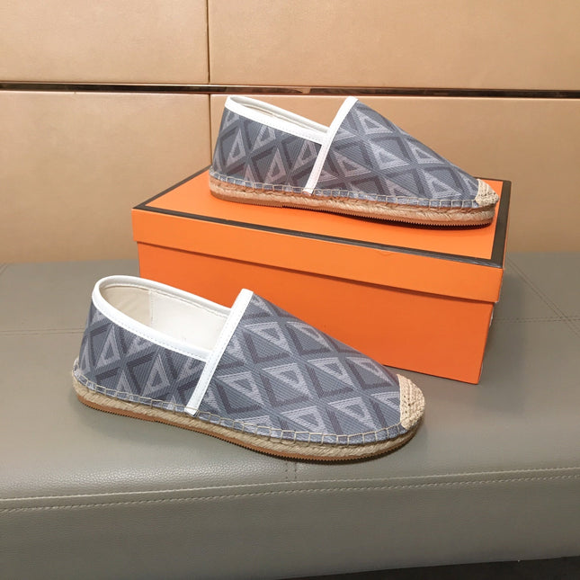 CD PARADISE ESPADRILLE LOAFER GRAY GEOMETRIC JACQUARD