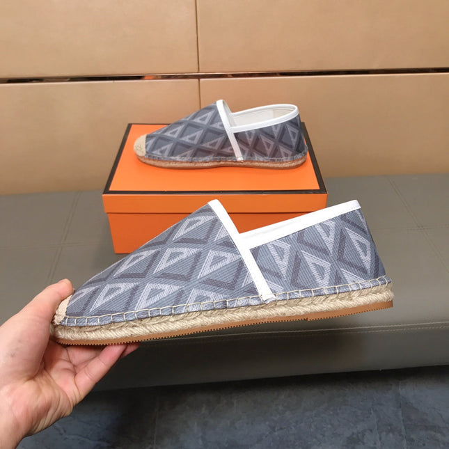 CD PARADISE ESPADRILLE LOAFER GRAY GEOMETRIC JACQUARD