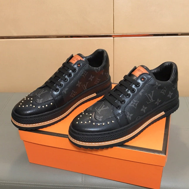 LV TRAINER IN BLACK MONOGRAM CALFSKIN