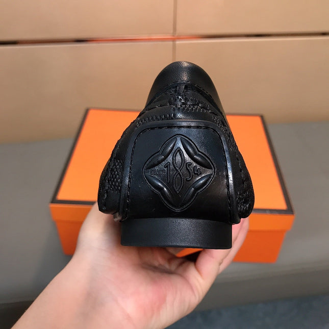 LV LOAFERS IN BLACK DAMIER CALFSKIN