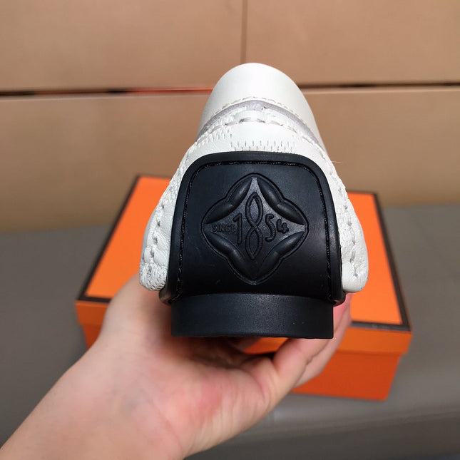 LV LOAFERS IN WHITE DAMIER CALFSKIN