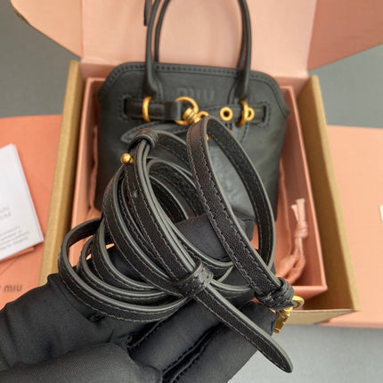 AVENTURE BAG 13 IN BLACK SHINY CALFSKIN