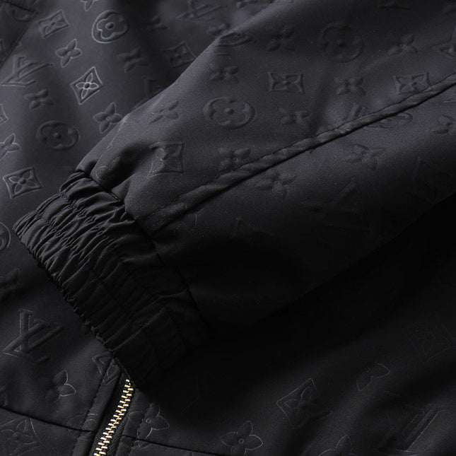 LV HOODED JACKET BLACK 239058
