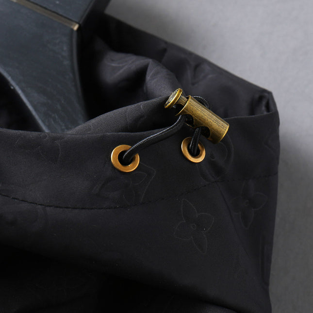 LV HOODED JACKET BLACK 239058